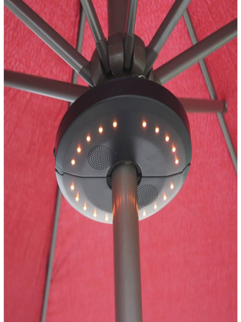 Eclairage de jardin "Umbrella" pour parasol - Enceinte arceau Noir Noir - Kiabi