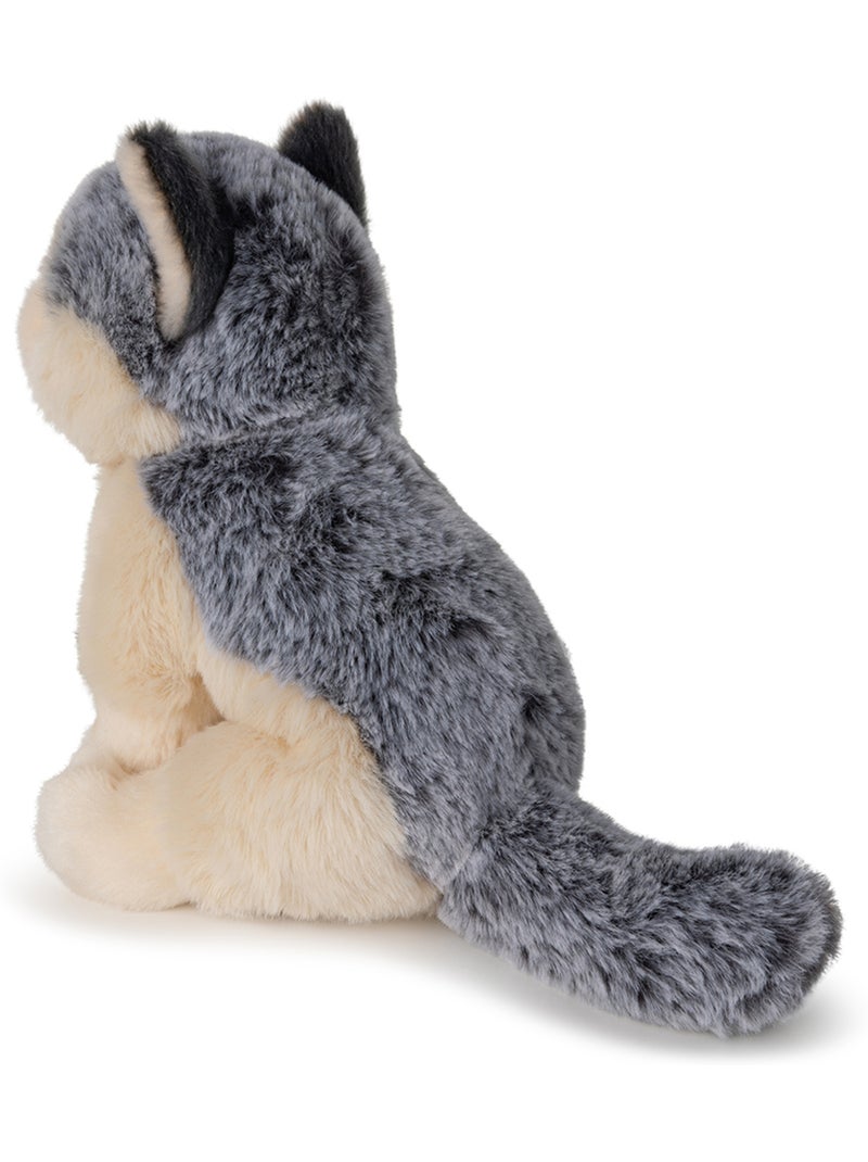 Eco Peluche Loup 15 cm Gris - Kiabi