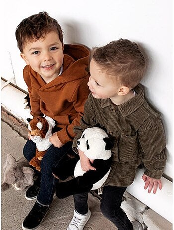 Eco peluche panda assis 23 cm