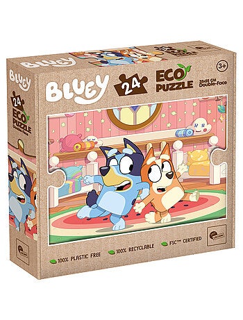 ECO-PUZZLE 24 PCS MINI DOUBLE FACE BLUEY