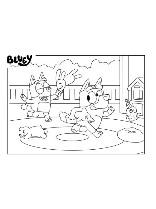 ECO-PUZZLE 24 PCS MINI DOUBLE FACE BLUEY - Kiabi