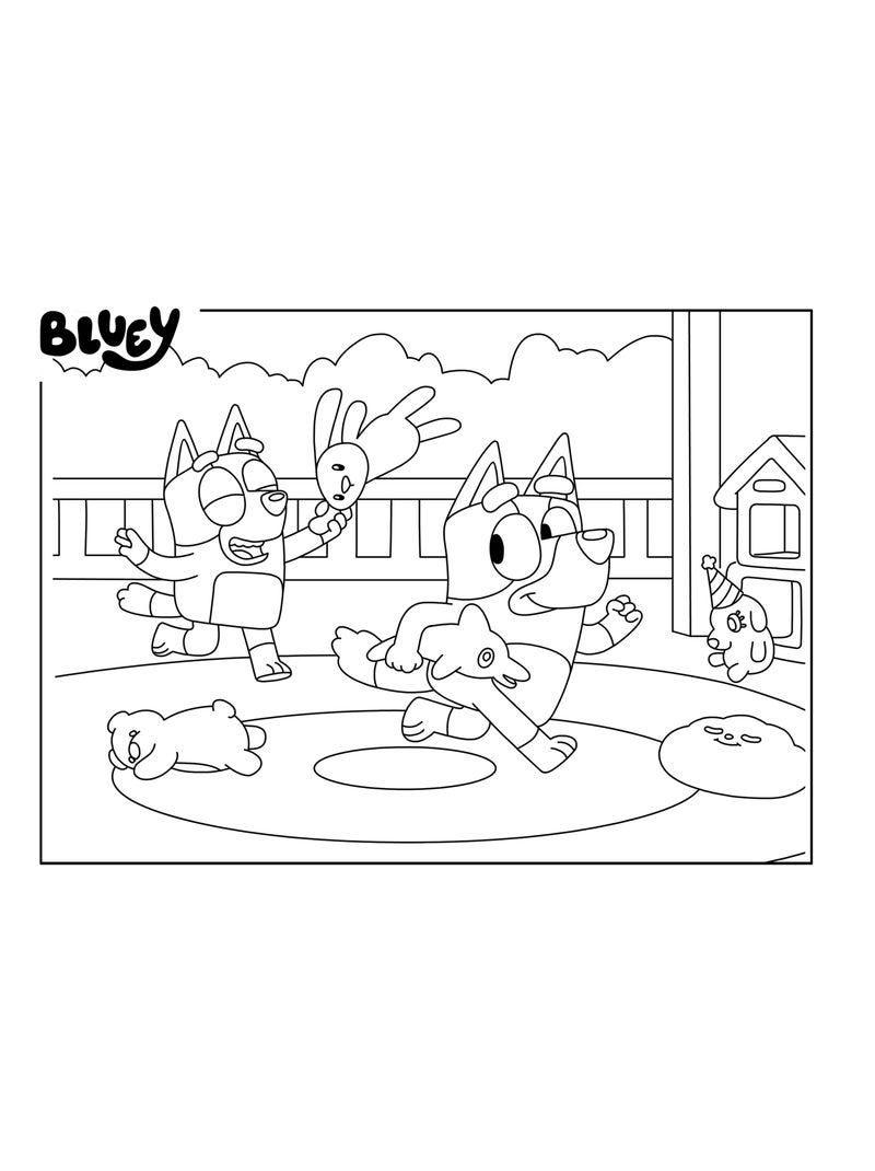 ECO-PUZZLE 24 PCS MINI DOUBLE FACE BLUEY N/A - Kiabi