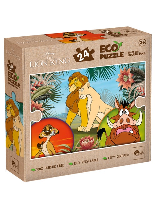 ECO-PUZZLE 24 PCS MINI DOUBLE FACE LION KING - Kiabi