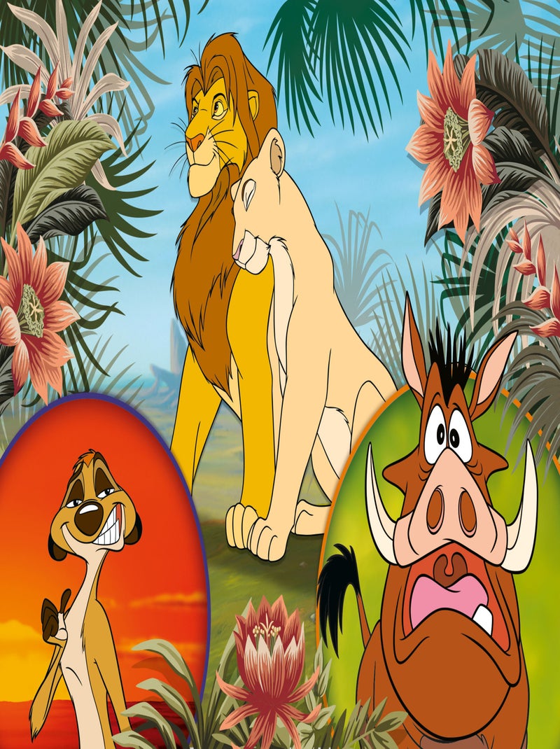 ECO-PUZZLE 24 PCS MINI DOUBLE FACE LION KING N/A - Kiabi