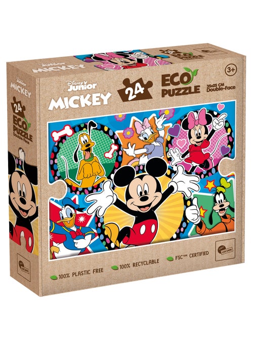 ECO-PUZZLE 24 PCS MINI DOUBLE FACE MICKEY - Kiabi