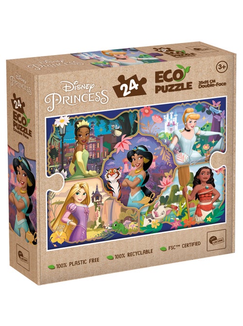 ECO-PUZZLE 24 PCS MINI DOUBLE FACE PRINCESS - Kiabi