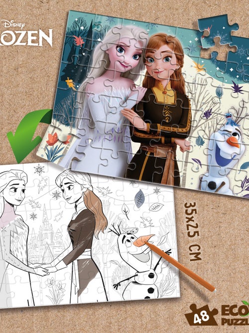 ECO-PUZZLE 48 PCS MINI DOUBLE FACE FROZEN - Kiabi