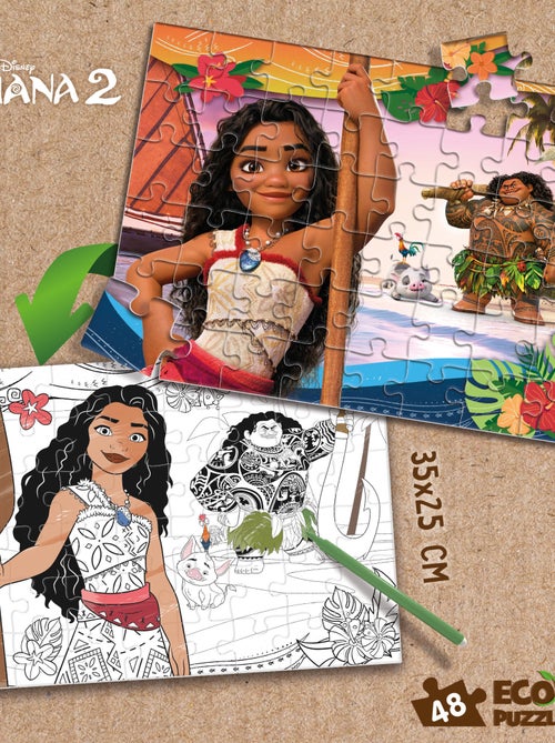 ECO-PUZZLE 48 PCS MINI DOUBLE FACE OCEANIA 2 - Kiabi