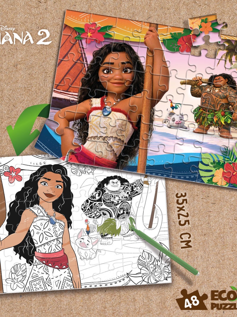 ECO-PUZZLE 48 PCS MINI DOUBLE FACE OCEANIA 2 N/A - Kiabi