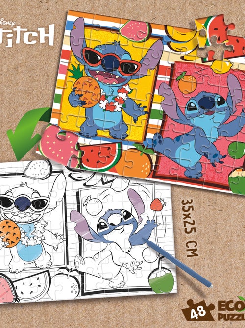 ECO-PUZZLE 48 PCS MINI DOUBLE FACE STITCH - Kiabi