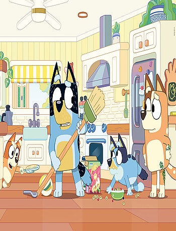 ECO-PUZZLE 60 PCS DOUBLE FACE BLUEY