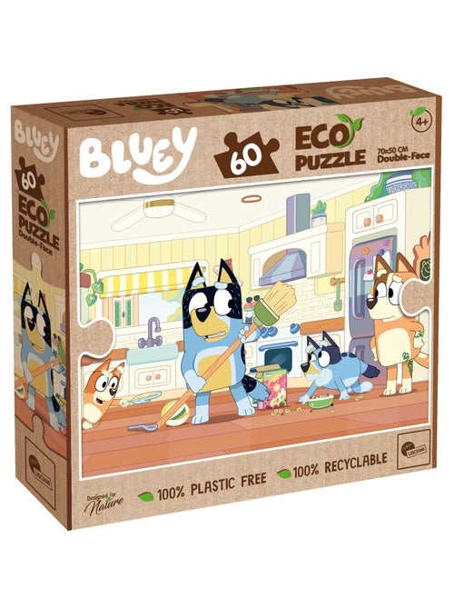 ECO-PUZZLE 60 PCS DOUBLE FACE BLUEY - Kiabi
