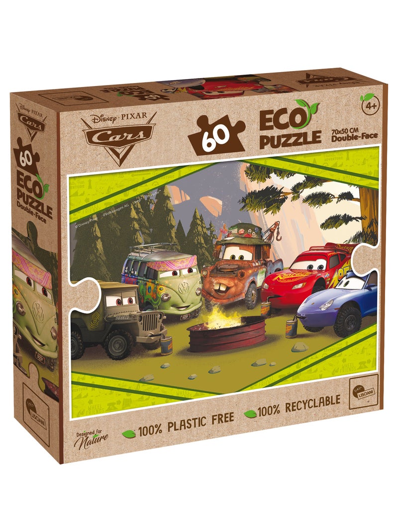 ECO-PUZZLE 60 PCS DOUBLE FACE CARS N/A - Kiabi