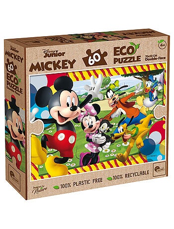 ECO-PUZZLE 60 PCS DOUBLE FACE MICKEY MOUSE