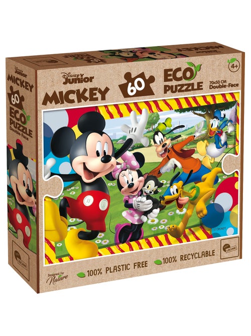 ECO-PUZZLE 60 PCS DOUBLE FACE MICKEY MOUSE - Kiabi