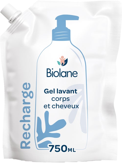 Eco-recharge - gel lavant corps et cheveux biolane - Kiabi Eco-recharge - gel lavant corps et cheveux biolane - Kiabi