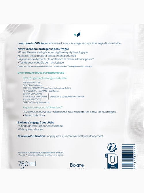 Eco-recharge - gel lavant corps et cheveux biolane - Kiabi Eco-recharge - gel lavant corps et cheveux biolane - Kiabi