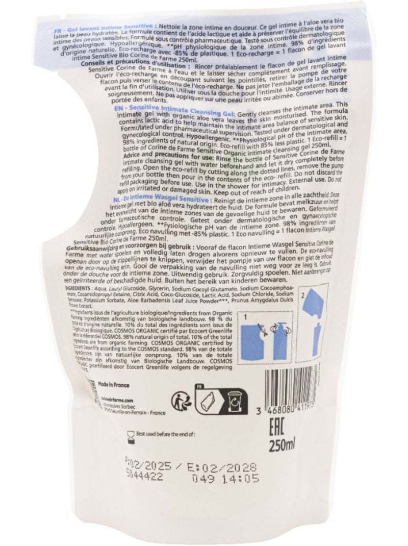 Eco-recharge gel lavant sensitive bio Blanc Multicolore - Kiabi