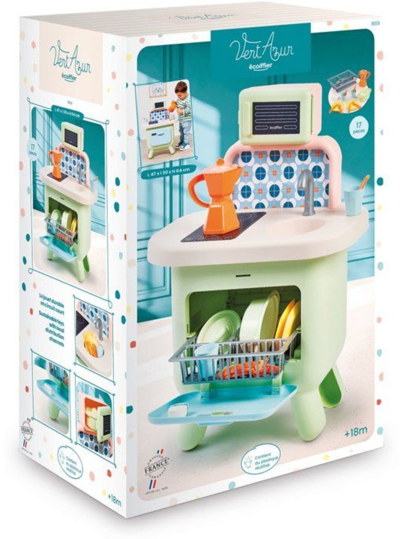 Ecoiffier vert azur 1659 - cuisine sauge - 18 mois - ses premiers pas en cuisine N/A - Kiabi