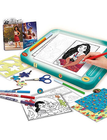 École de Dessins avec Table Lumineuse Vaiana 2 – Kit Créatif pour Enfants