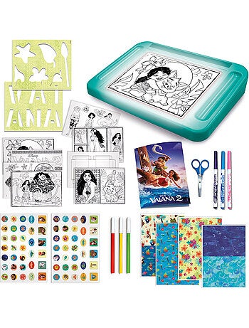 École de Dessins avec Table Lumineuse Vaiana 2 – Kit Créatif pour Enfants