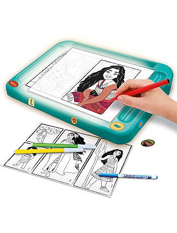 École de Dessins avec Table Lumineuse Vaiana 2 – Kit Créatif pour Enfants