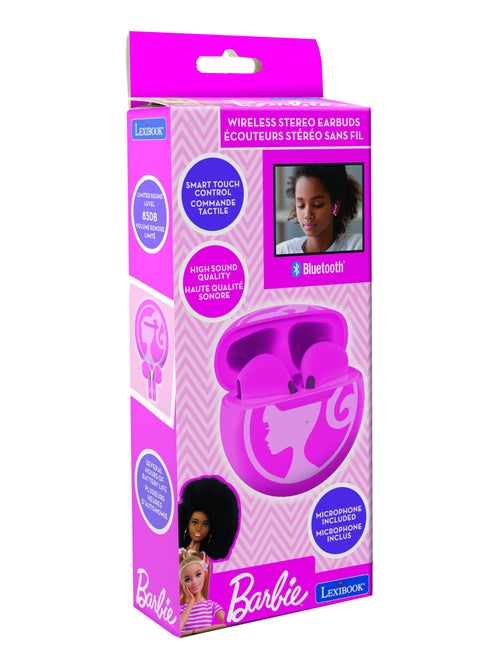 Écouteurs sans fil Bluetooth Barbie avec étui de chargement et de rangement - Kiabi