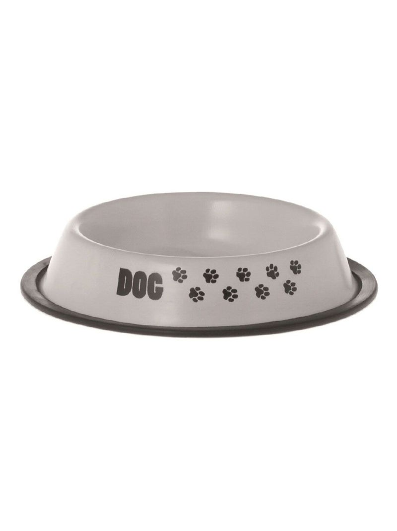 Écuelle pour Chien métallique Beige - Kiabi
