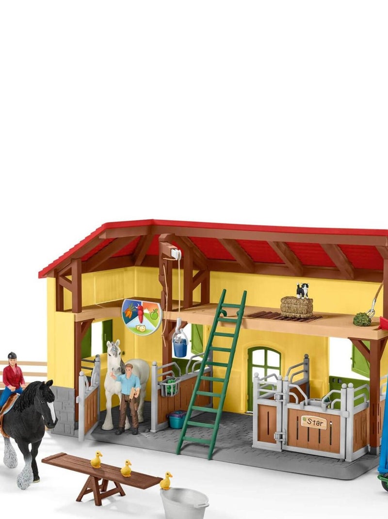 Écurie avec chevaux et accessoires N/A - Kiabi