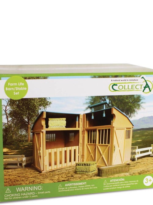Ecurie pour figurines chevaux avec Accessoires - Kiabi
