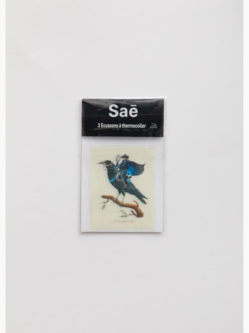 Ecusson paka patch birds x3  femme - sae paris - Kiabi
