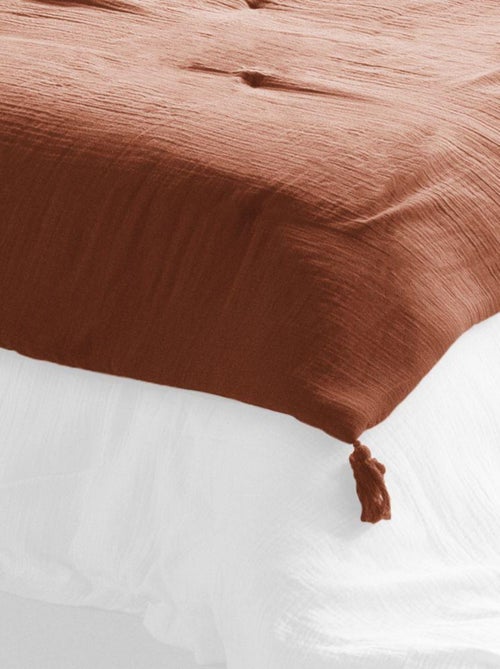 Edredon 150x150 en double Gaze de coton - Kiabi