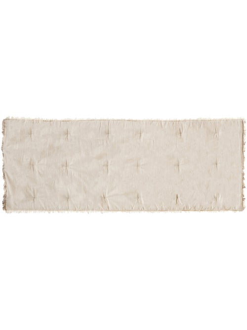 Edredon beige à franges - Kiabi Edredon beige à franges - Kiabi