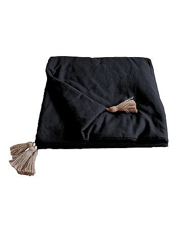 Edredon bout de lit en coton avec pompons Cocoon