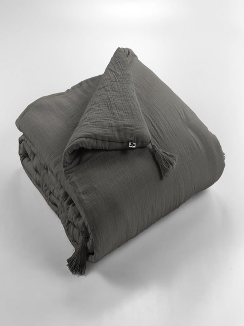 Edredon Boutis gaze de coton Collection Gaia - Kiabi
