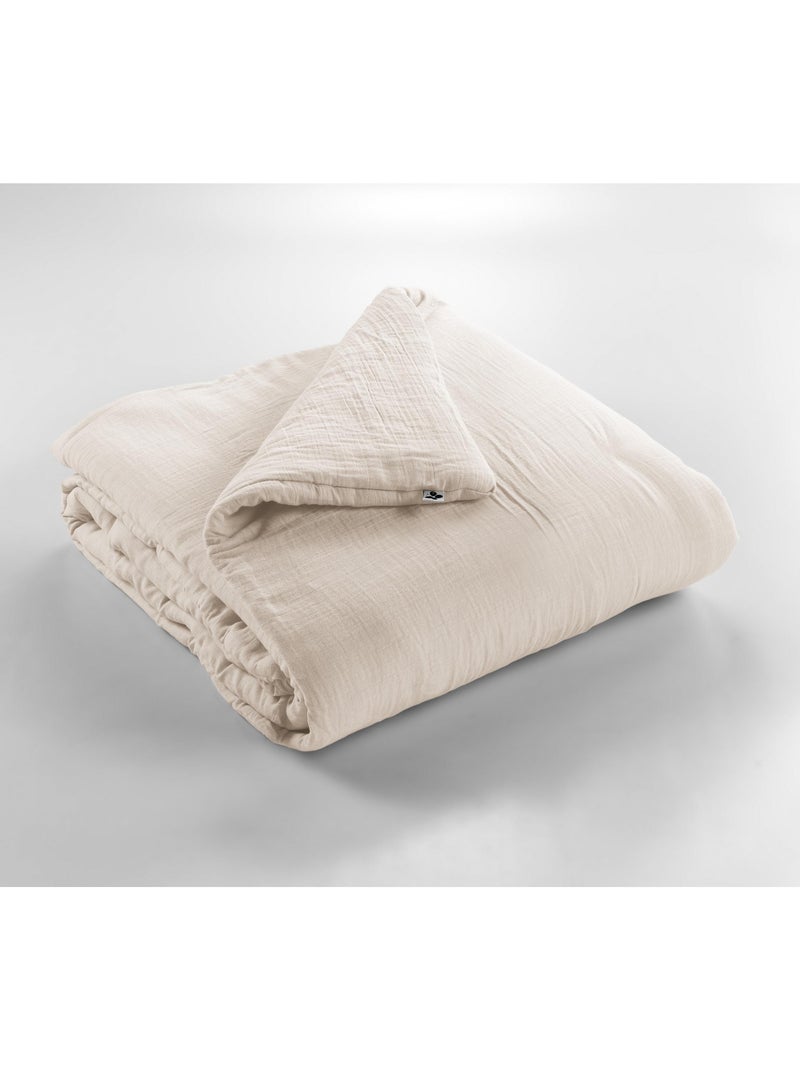 Édredon – double gaze de coton 125 gr/m² – ultra doux - gaïa Beige Pampa - Kiabi