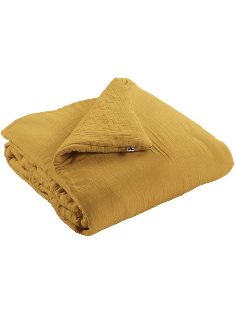 Édredon – double gaze de coton 125 gr/m² – ultra doux - gaïa Safran - Kiabi