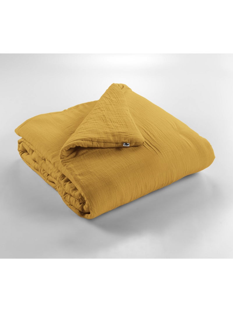 Édredon – double gaze de coton 125 gr/m² – ultra doux - gaïa Safran - Kiabi