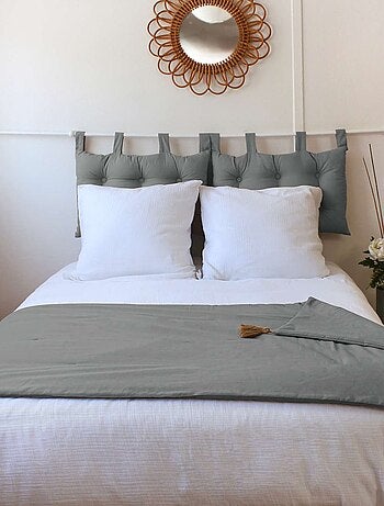 Edredon en coton avec pompons