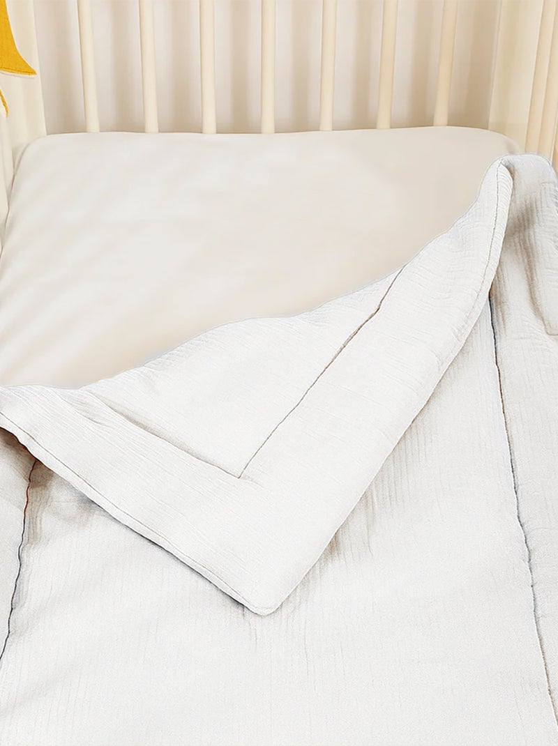 Edredon en Coton Bio Blanc Blanc - Kiabi