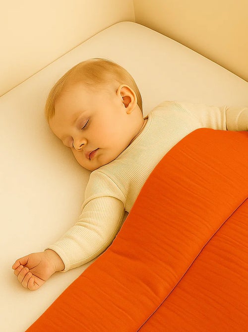 Edredon en Coton Bio Fraise - Kiabi
