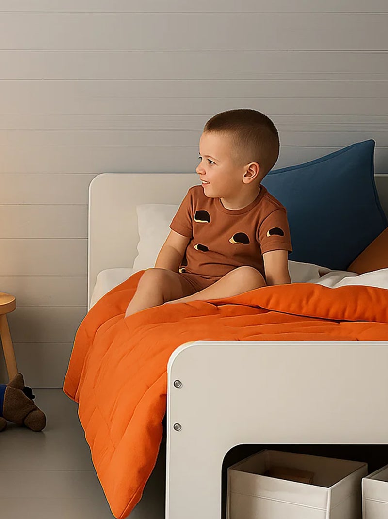 Edredon en Coton Bio Fraise Rouge - Kiabi