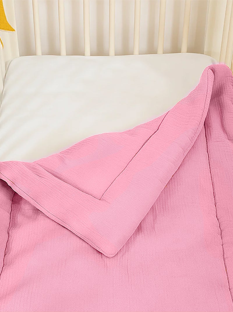 Edredon en Coton Bio Rose Rose - Kiabi