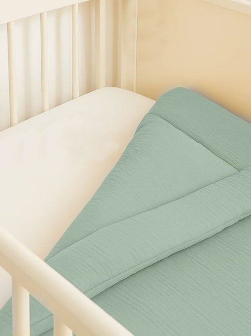 Edredon en Coton Bio Vert - Kiabi Edredon en Coton Bio Vert - Kiabi