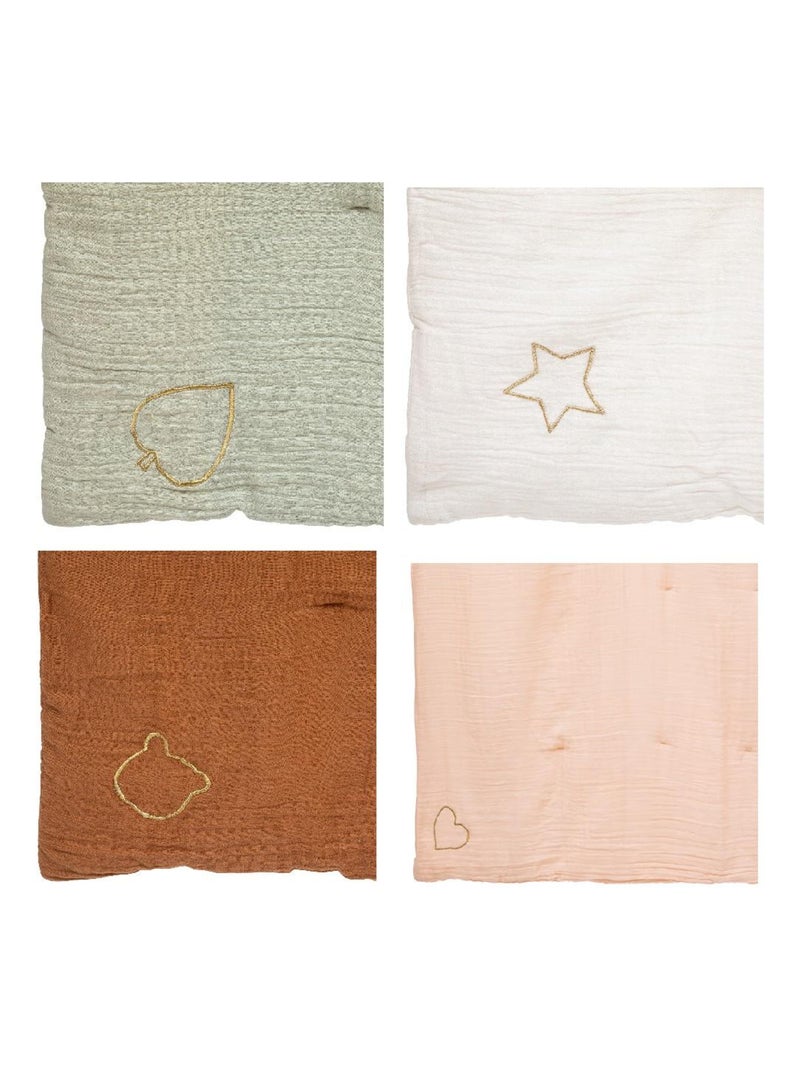 Edredon en gaze de coton Enfant Rose - Kiabi