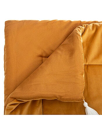 Édredon en velours avec pompons SONIA
