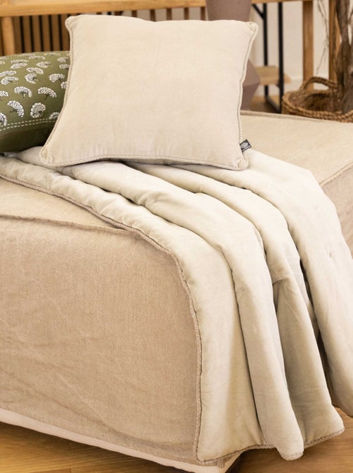 Edredon en velours - Kiabi