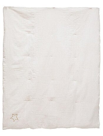 Édredon gaze de coton 100x140 blanc