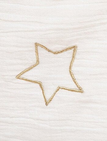 Édredon gaze de coton 100x140 blanc