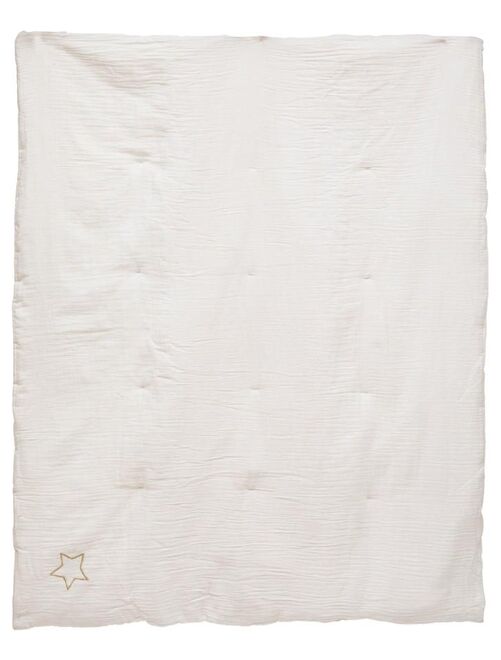 Édredon gaze de coton 100x140 blanc - Kiabi